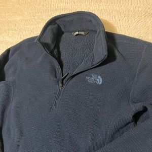 The north face men’s half zip pullover size medium blue navy